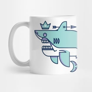 king blue shark Mug